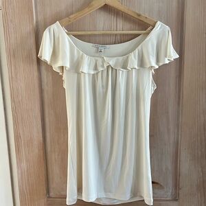 NWT Banana Republic Ruffle Top Stretch Blouse